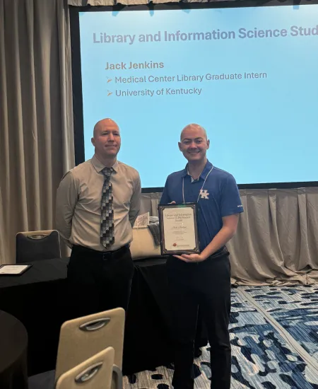 Jack Jenkins (MSLS student) awarded the 2025 SC/MLA Library and Information Science Student Award
