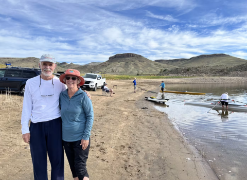 Jim and Sharon Erwin enjoy the natural beauty of  Gunnison, Colo. (Photo by Jim Erwin via WSJ)