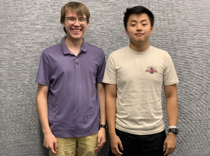 UK Debate sophomores David Griffith (left) and Jordan Di.