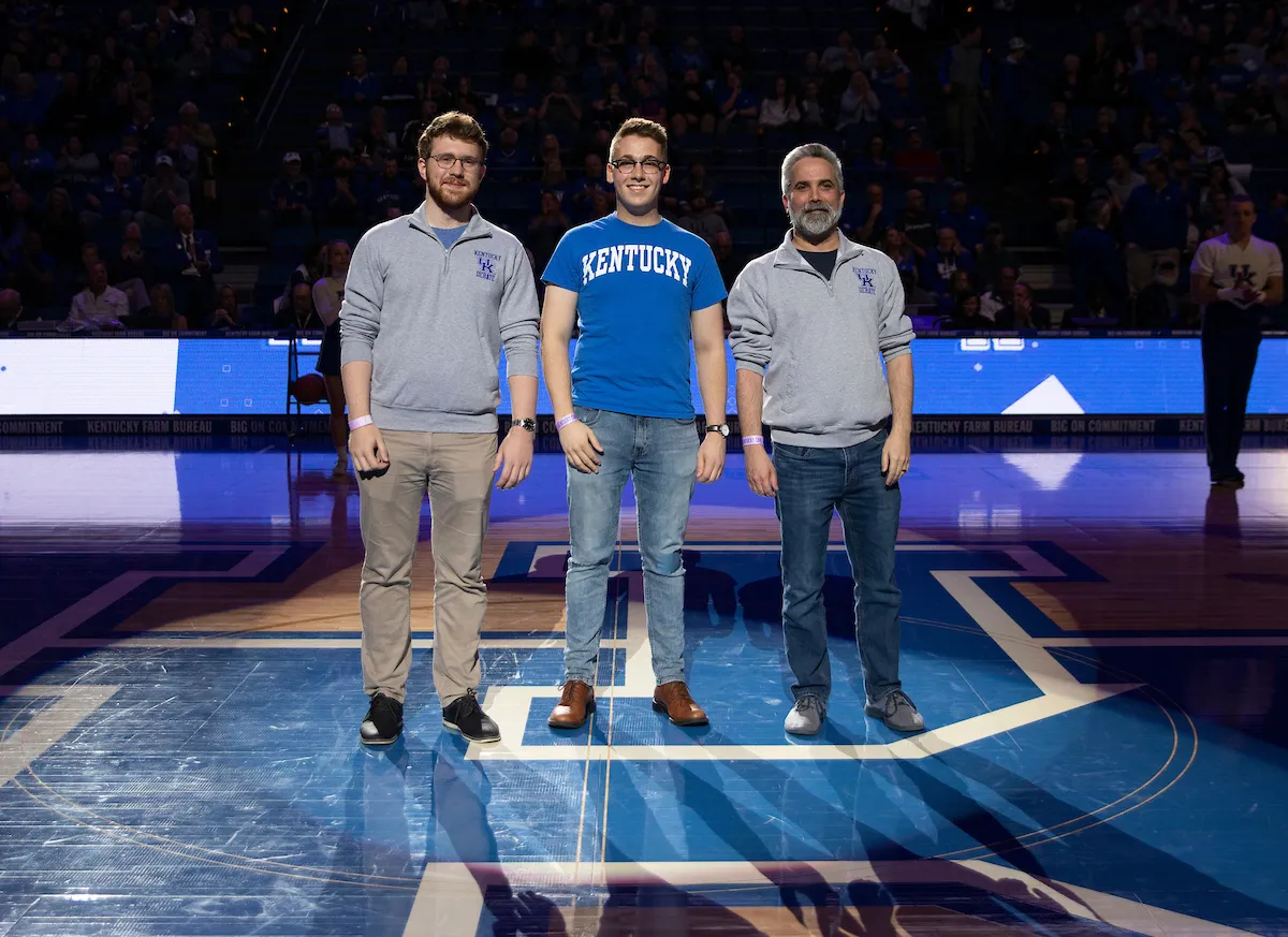 (left to right) Anthony Trufanov, Dan Bannister, Dave Arnett (coach); Mark Cornelison | UKphoto