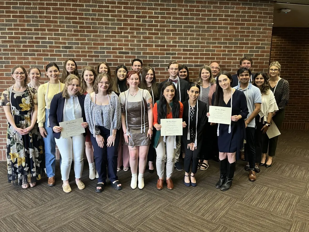 Recent Phi Beta Kappa Inductees.