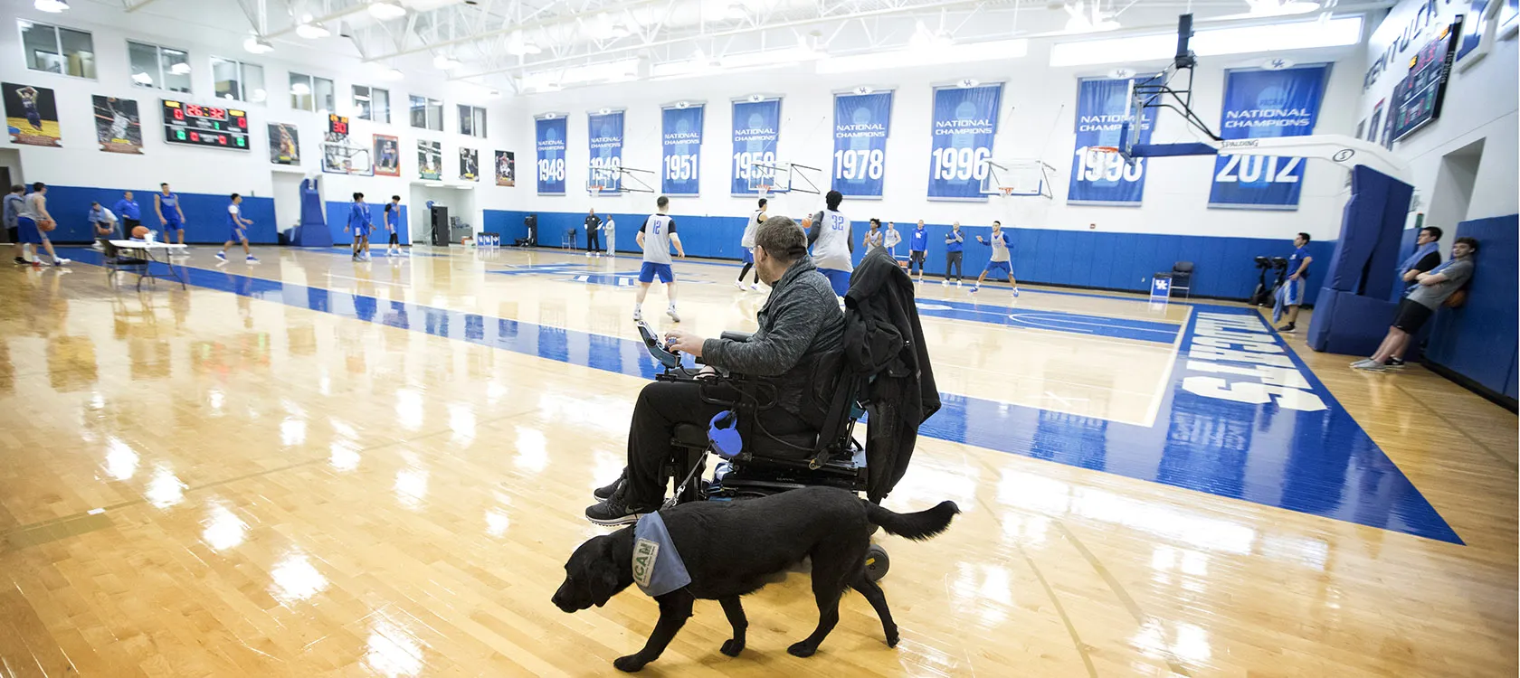 Kevin Massey has served as a student manager for the UK men's basketball team and is graduating this Friday with a degree in communication. UK Photo | Mark Cornelison.