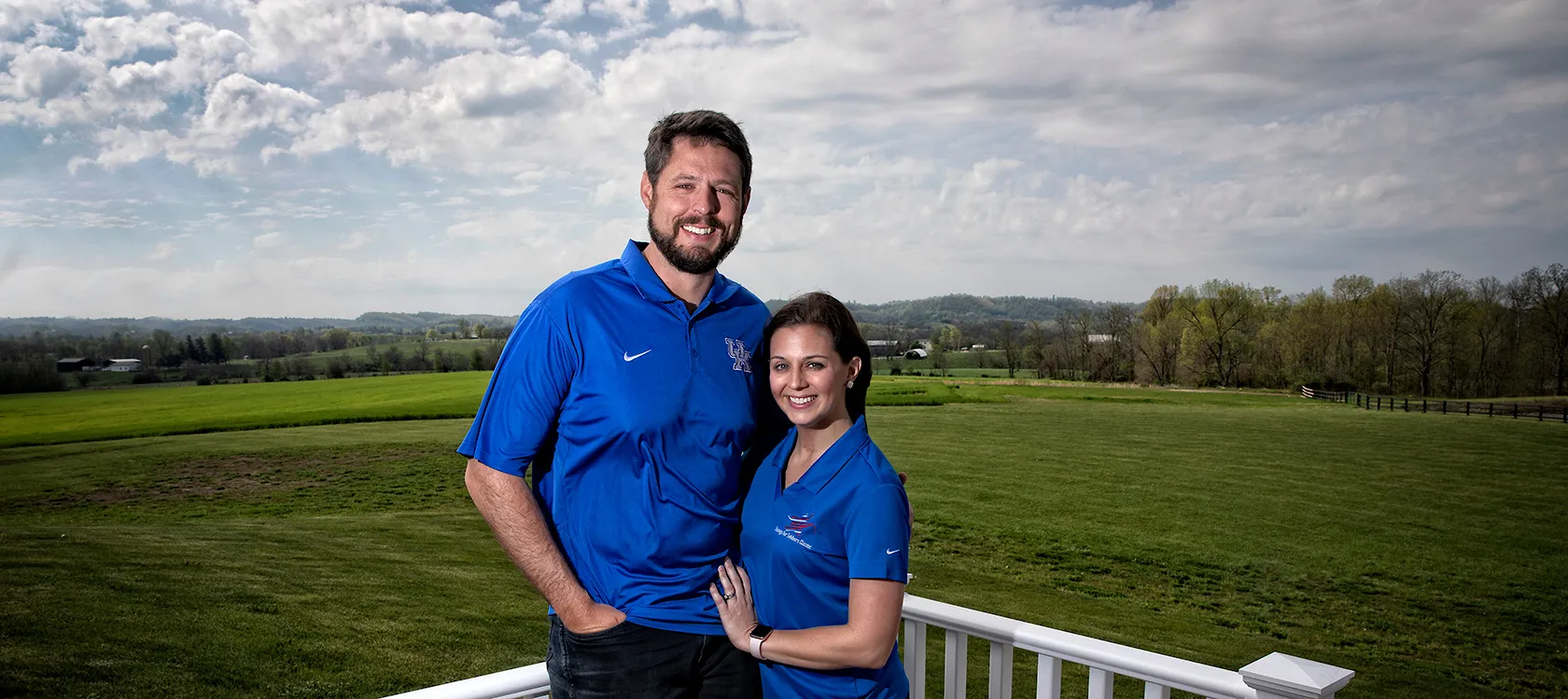 UK alumnus Jacob Tamme, and his wife Allison Tamme, co-hosts of the Swings for Soldiers Classic Mark Cornelison | UK Photo