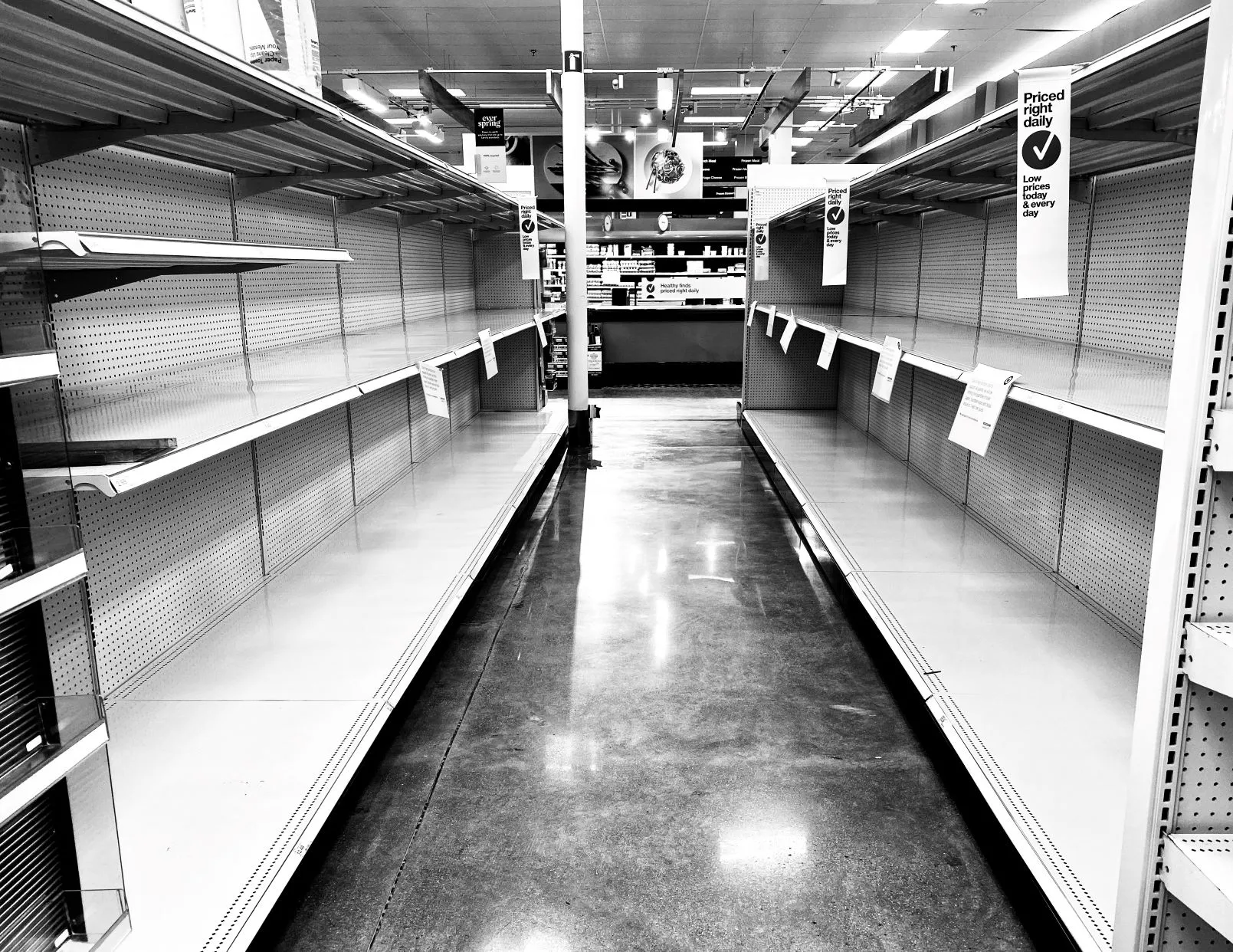 As the pandemic spread to Kentucky, the first few weeks many shoppers noticed several empty store shelves as people hoarded products like toilet paper.