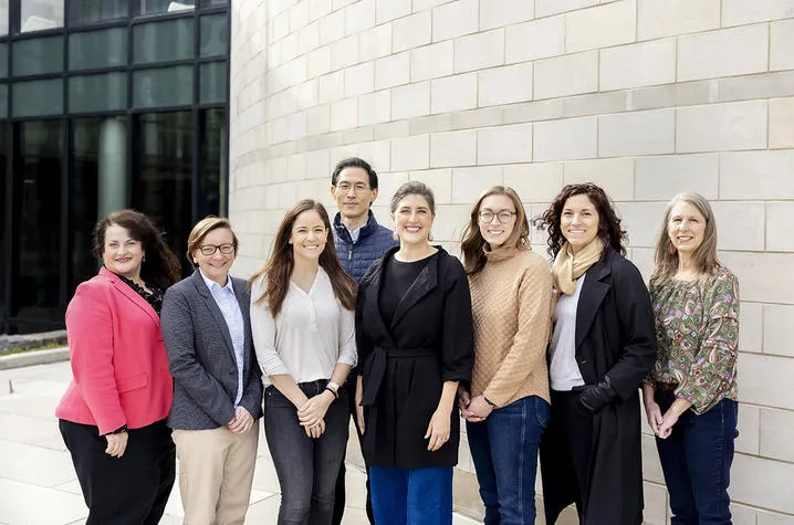 Two CI faculty members SIS professor Maria Cahill (far right) and ISC assistant professor Sarah Geegan's (third from left) community engagement projects were selected for funding.