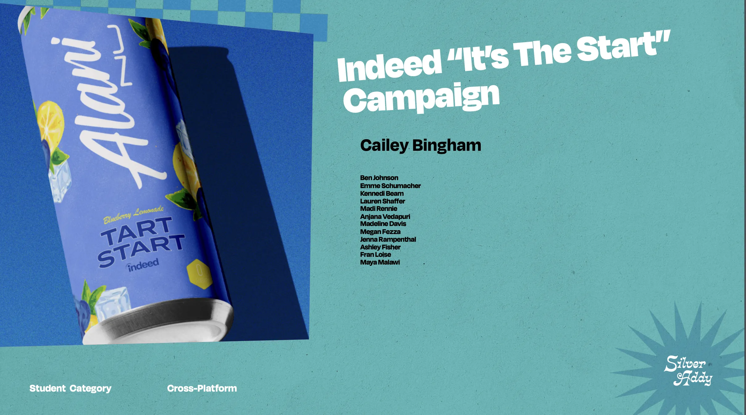 Created by 13 students on UK's 2023 National Student Advertising Competition team, this design won a Silver ADDY.