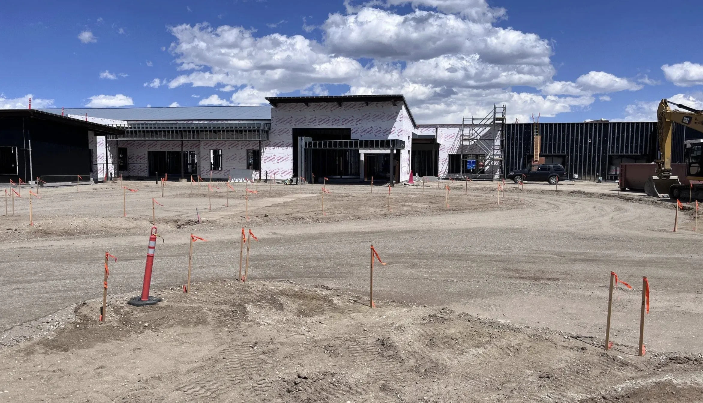 New hospital construction in Sublette County, Wyoming. (Sublette County Hospital District photo via KFF)