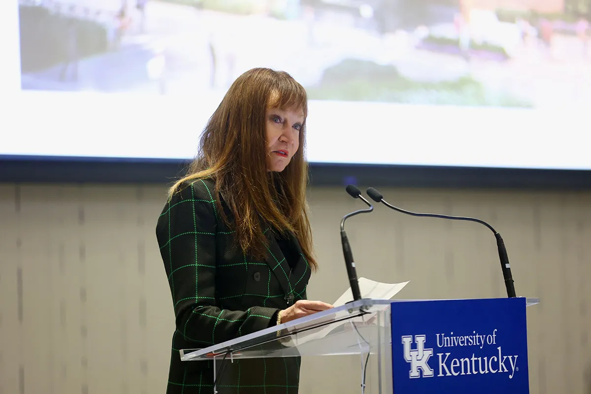 A $2.5 million gift from Misdee Wrigley Miller, owner and CEO of Kentucky-based Wrigley Media Group and LEX Studios, will support the renovation of UK's Pence Hall, the future home of the College of Communication and Information. Carter Skaggs | UK Photo