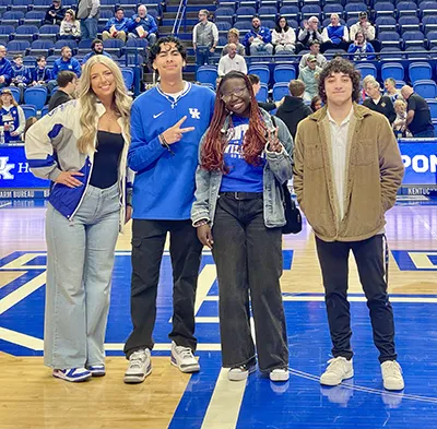 Shown left to right are CI students Kylie Hert, A.J. Nava, Mary P'oryem and Noah Wehby.