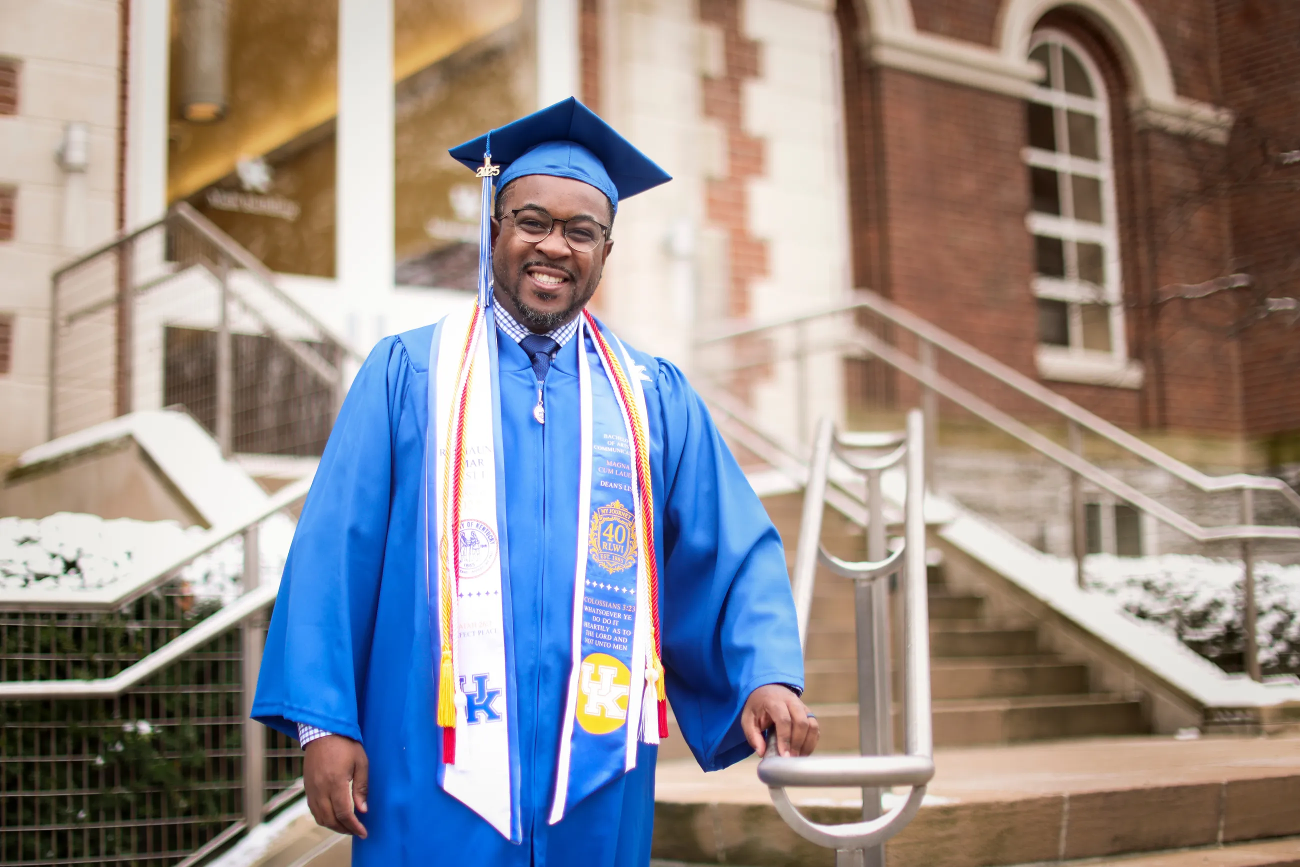 RaShaun West is the December 2025 Commencement student speaker. Photo by Mark Cornelison.