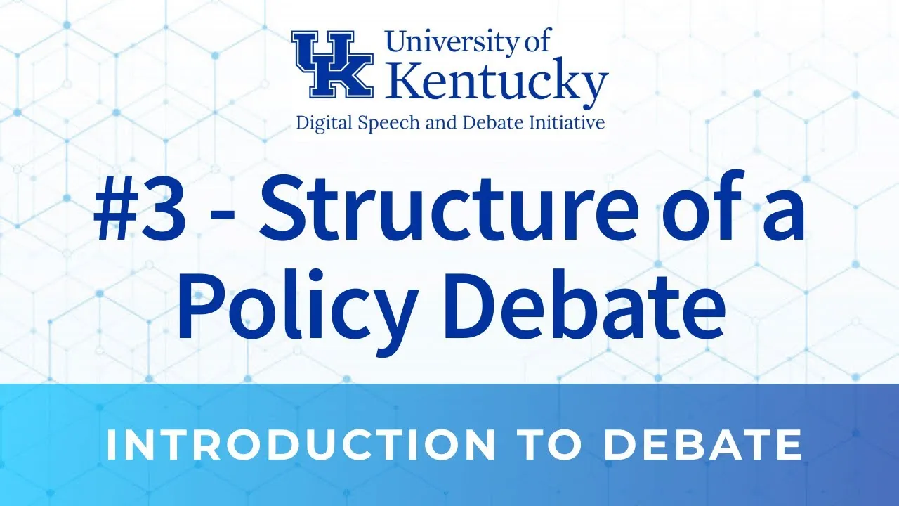 Structure of a Policy Debate