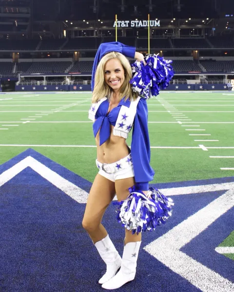 Lily Johnson at AT&T Stadium, where the Dallas Cowboys play.