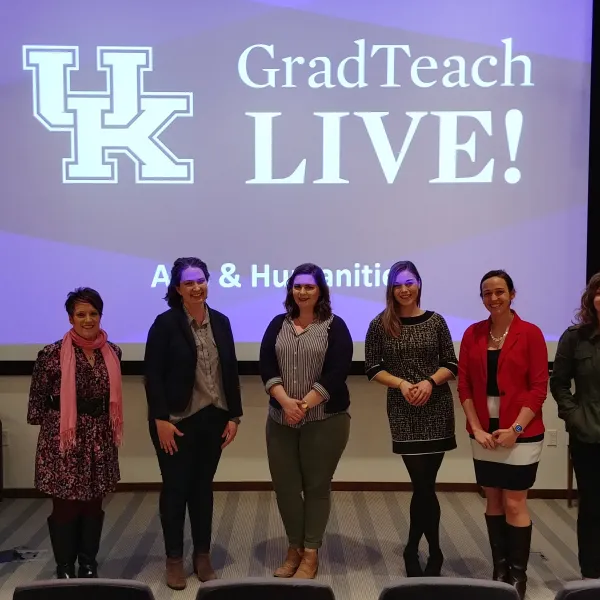 (Left to right) Francisco Luque, Kateri Kate Miller, Jannell McConnell Parsons, Kathryn Kohls, Malinda “Lindy” Massey, Corinne Gressang and Kayla Bohannon.