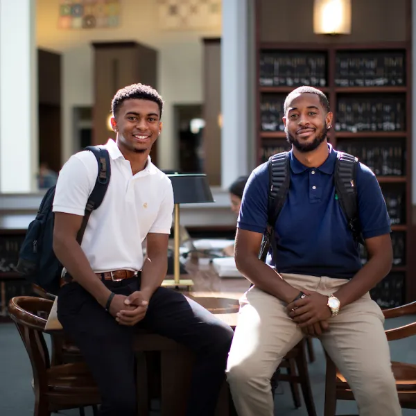 Carlos Lewis (left) and Ryan Page have both been named 2019 Forbes Under 30 Scholars. Mark Cornelison | UK Photo.