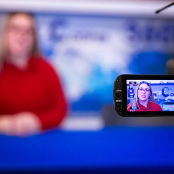 During a 24-hour crisis simulation College of Communication and Information students became the Global News Network, acting and reacting as media would in a time of crisis. Mark Cornelison | UK Photo