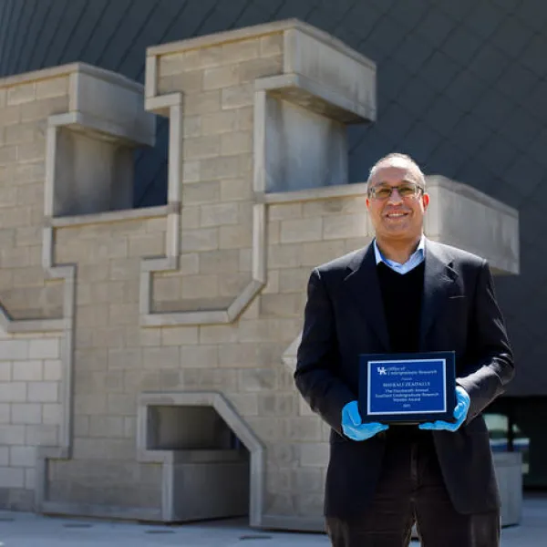 Sherali Zeadally, associate professor and University Research Professor in the School of Information Science in the College of Communication and Information. Zeadally was nominated by Bryan Kirshe. Mark Cornelison | UK Photo.