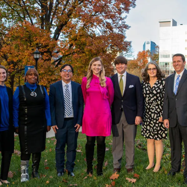 (Left to right:) Mary Beth Neiser, Darlene Simpson, Albert Kalim, Meredith M. Weber, Nathan P. Darce, Jennifer W. Mynear and Gregory W. Laur.