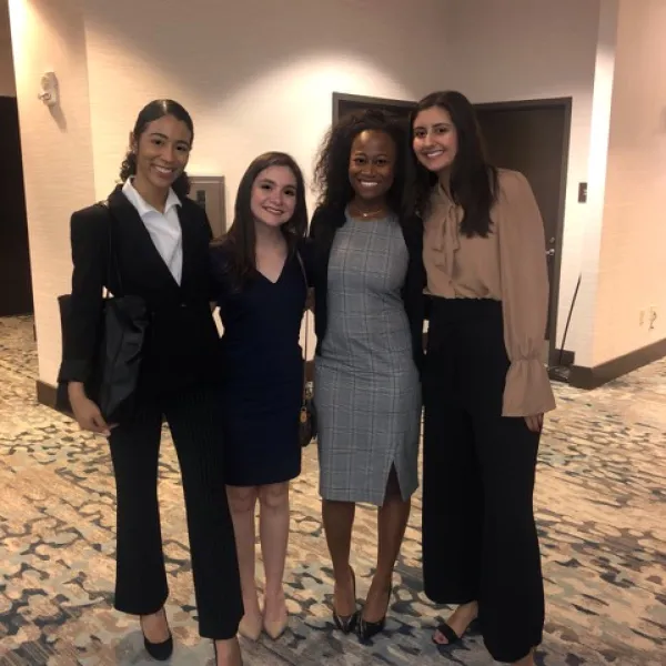 (Left to right): ISC senior Torrie Mitchell; ISC junior Emily Fields; journalism junior Jordan Colquitt, and ISC senior Danielle Potts.