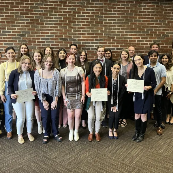 Recent Phi Beta Kappa Inductees.