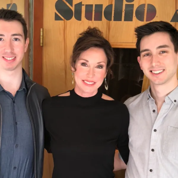 Jeanne Marie Tidwell and her two sons, Steven (left) and Kyle.