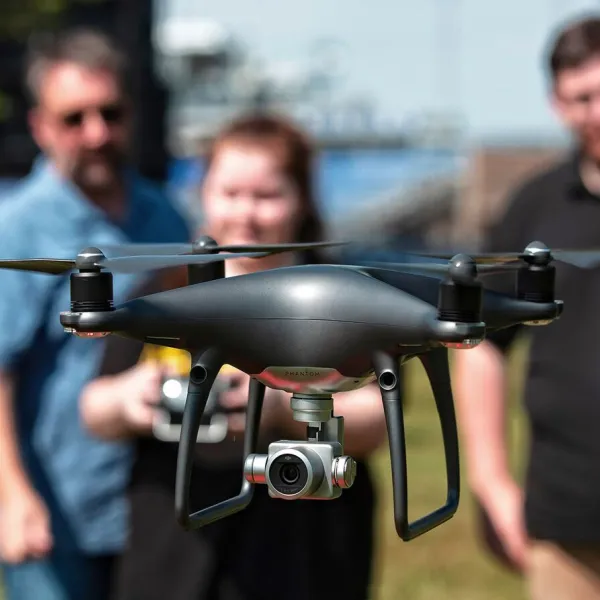 In David Stephenson's drone journalism class students are learning to use new technology for news gathering purposes.