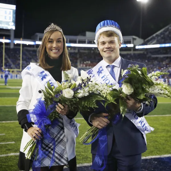 UK 2019 Homecoming Queen Maggie Davis and Homecoming King Jonathan Thomas. Mark Cornelison | UK Photo.