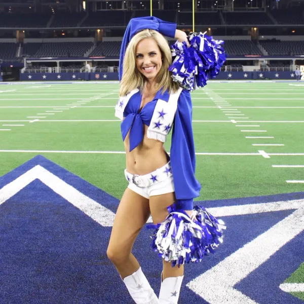 Lily Johnson at AT&T Stadium, where the Dallas Cowboys play.