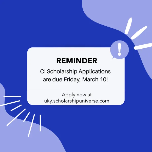 Scholarship deadline