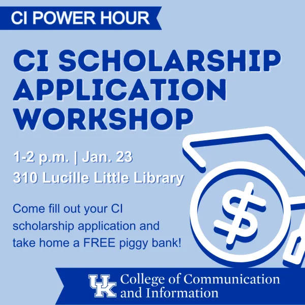 Jan 23- CI Scholarship Application Workshop