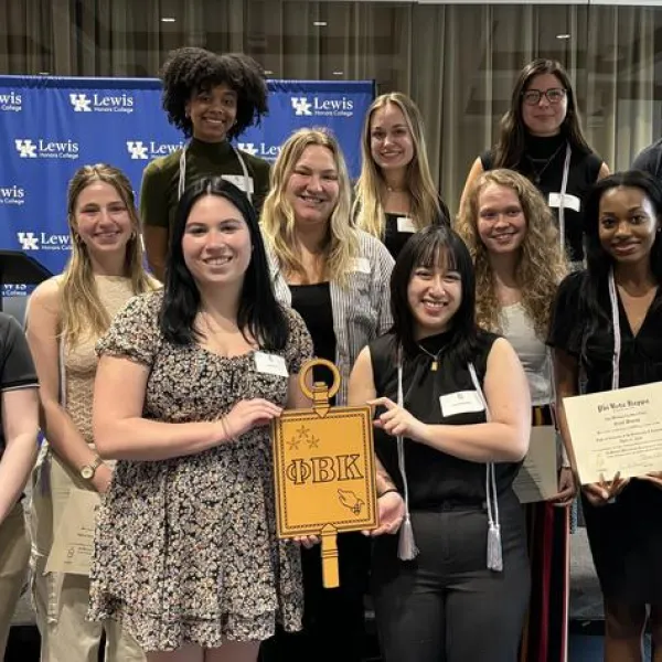 New Phi Beta Kappa inductees.