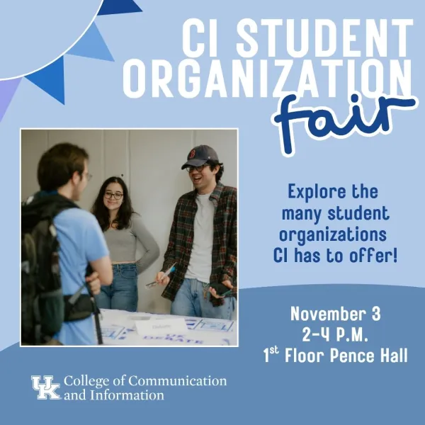 F25 CI Student Org Fair Nov 3, 2-4pm, First floor Pence Hall 