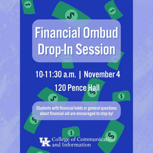 F25 Financial Ombud Drop-in, Nov. 4 10-11:30 am