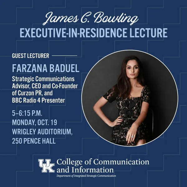 2026 Bowling Lecture Oct 19, 5-6:15pm, 250 Pence Hall