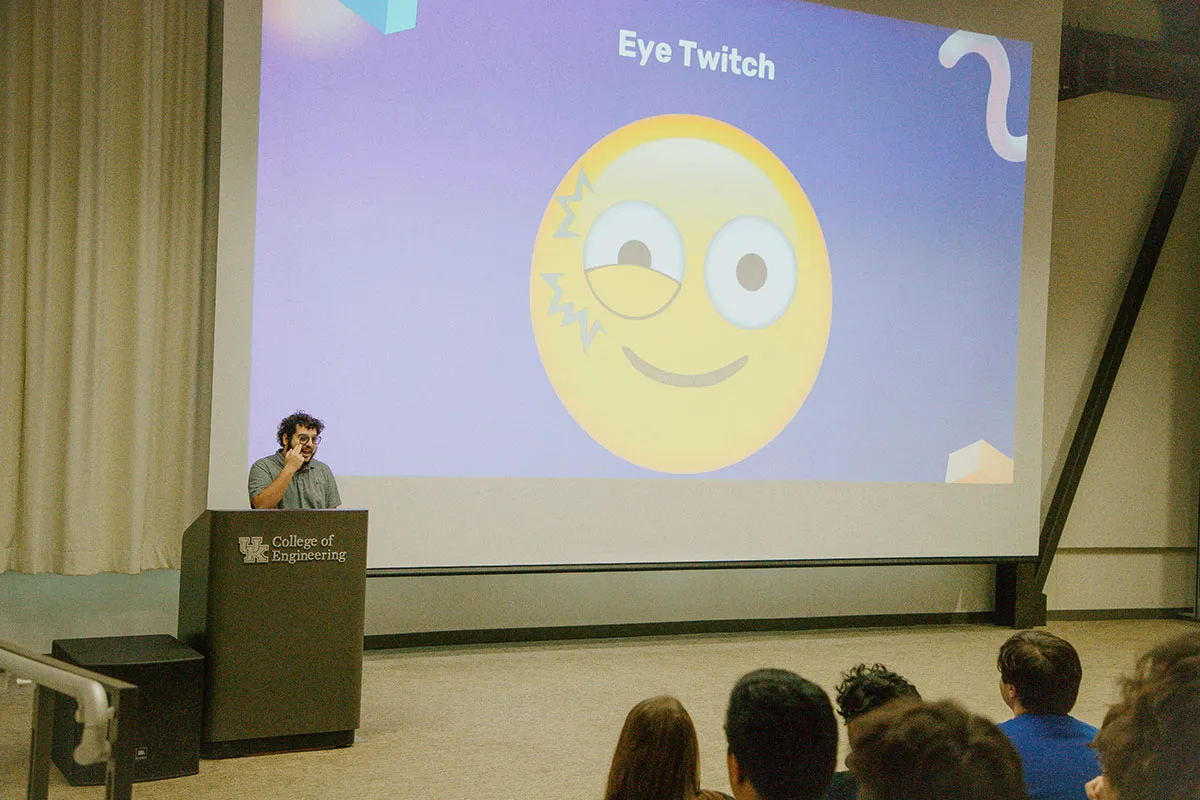 One of the proposed emojis, the eye twitch.