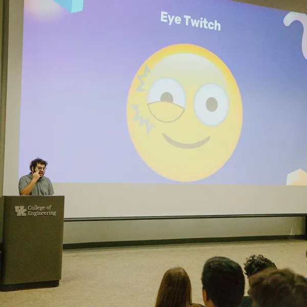 One of the proposed emojis, the eye twitch.
